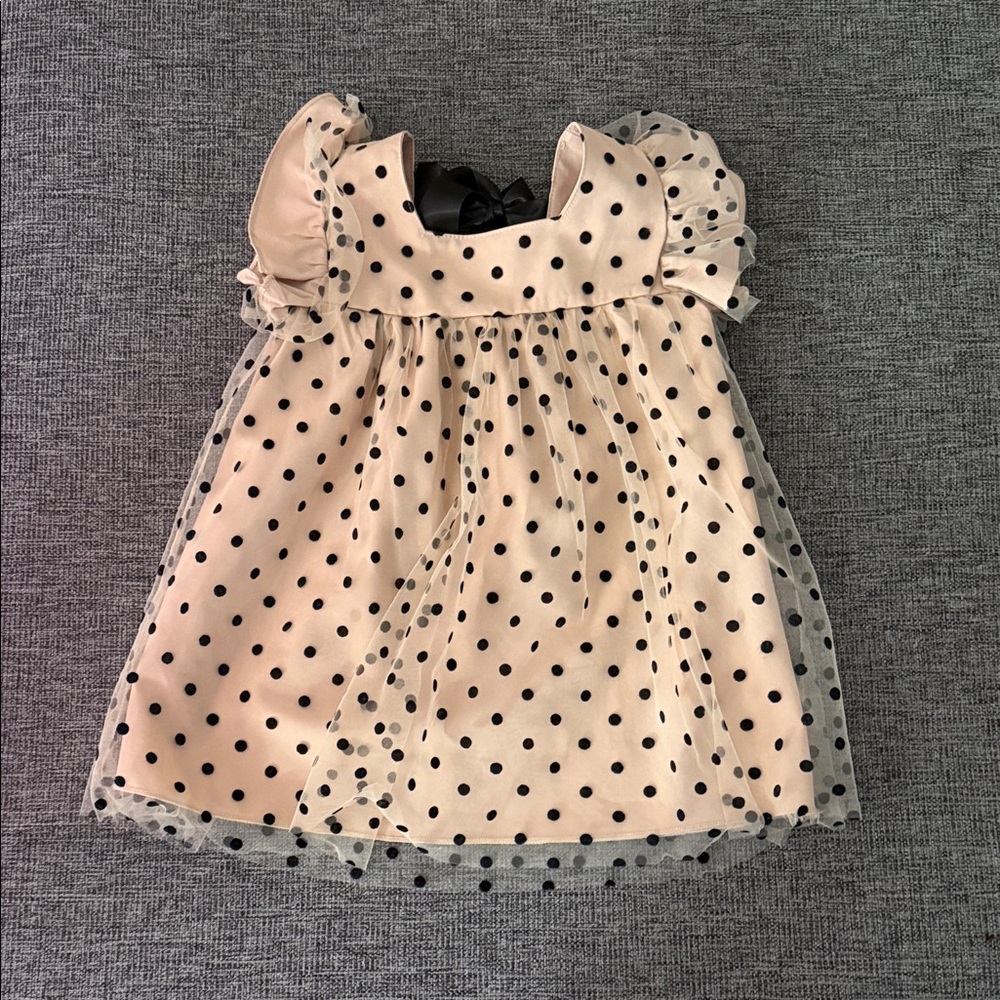 Polka Dot Dress with Ruffle Sleeves